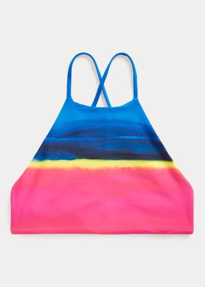 Top Bikini Polo Ralph Lauren Mujer Multicolor - Dip-Dyed Halter - ETGFQ5208